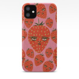 Unimpressed Strawberry iPhone Case