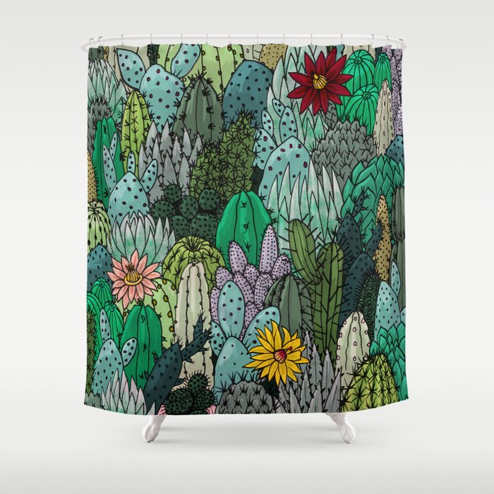 Cactus Collection Shower Curtain
