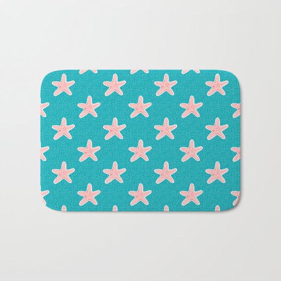Starfish_Pattern Bath Mat