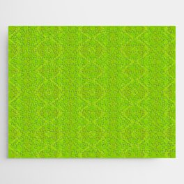 abstract pattern with paint strokes in green and yellow colors Jigsaw Puzzle