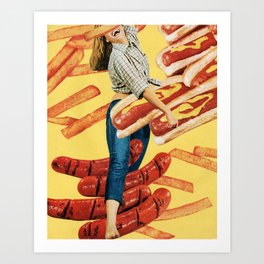 Yes I Would Like Fries With That Art Print