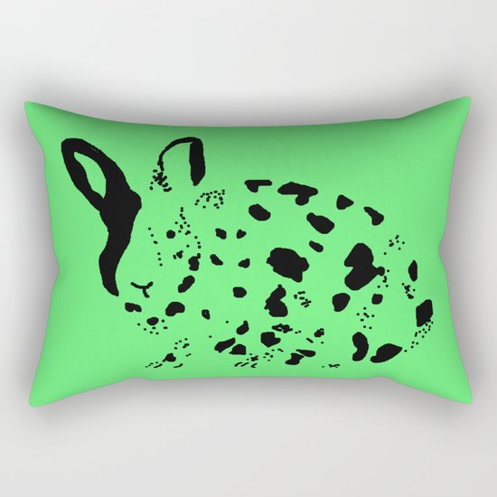 Harlequin Rabbit Spots Rectangular Pillow