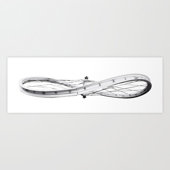 Ride on and on and on... Art Print