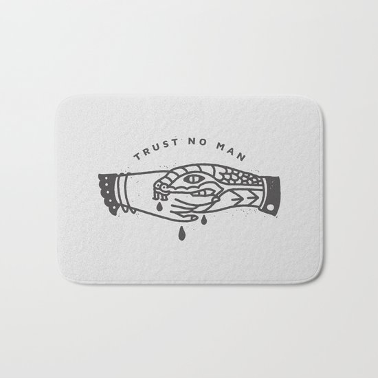 Trust No Man Bath Mat