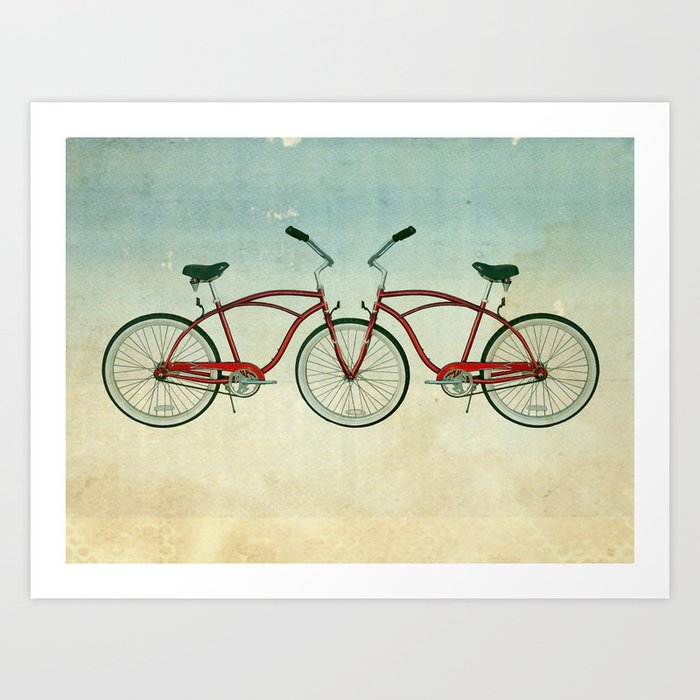 2 bikes 3 wheels Art Print