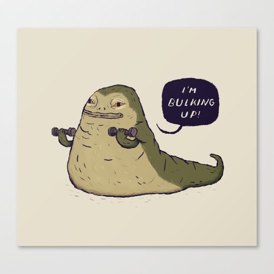 bulking up Canvas Print