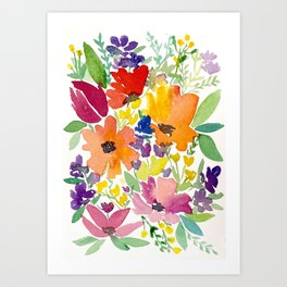 Bold Wildflowers Art Print