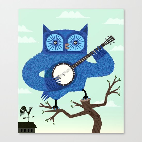 The Banjowl Canvas Print