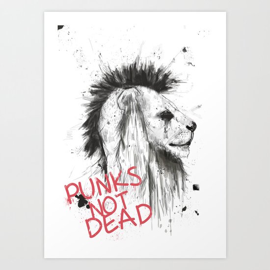 punks not dead Art Print