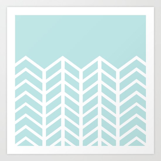 TIFFANY CHEVRON Art Print