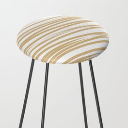 Light yellow stripes background Counter Stool