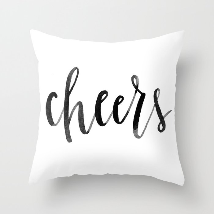 Cheers Throw Pillow