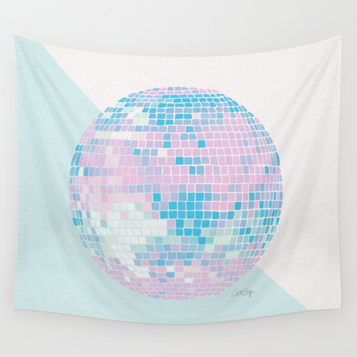 Disco Ball – Pastel Wall Tapestry