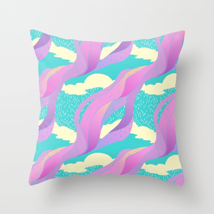 "look up" pattern Throw Pillow