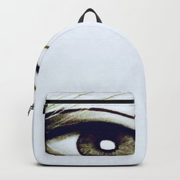 1980's Retro Art L A Face Drawing Backpack