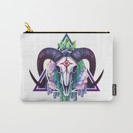 Vigil Carry-All Pouch | Death, Floral, Demon, Plants, Nature, Wiccan, Wicca, Scary, Devil, Graphicdesign 