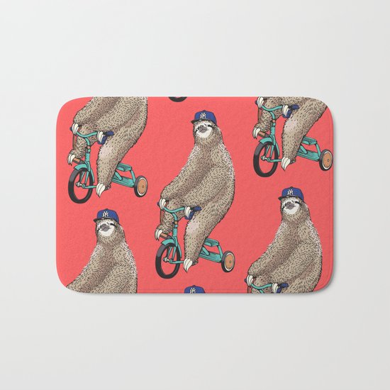 Haters Gonna Hate Sloth Bath Mat