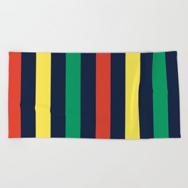 Bright & Bold Vector Stripes Beach Towel