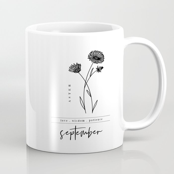 September Birth Flower | Aster Coffee Mug