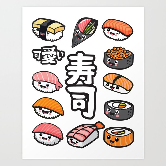 I Love Sushi Gifts For Sushi Lovers Sticker