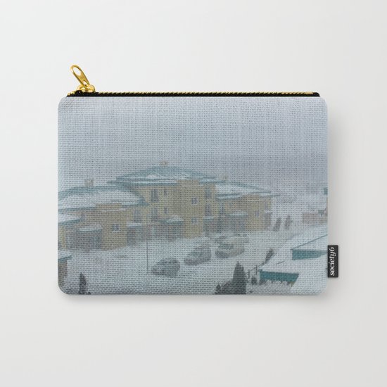 Little town in a snowy winter wonderland Carry-All Pouch