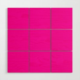 Monochrom pink 255-0-170 Wood Wall Art