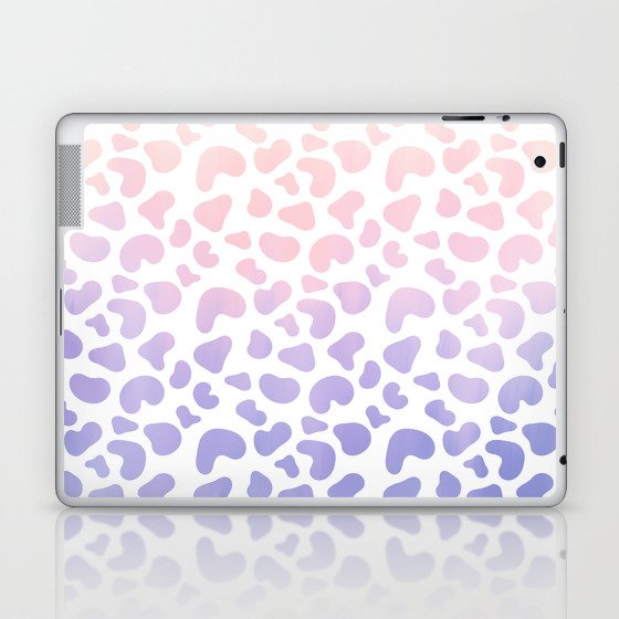 Hipster Girly Lilac Lavender Pink Ombre Cheetah Animal Print Laptop & iPad Skin