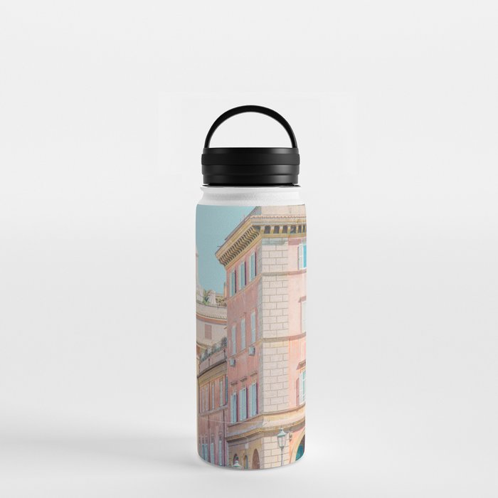 Pastel Rome - Italy Travel Photography Water Bottle