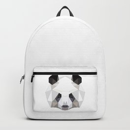 Geometric Cute Panda Bear Panda Gift Low Poly Backpack
