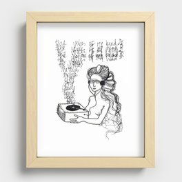 the voices Recessed Framed Print