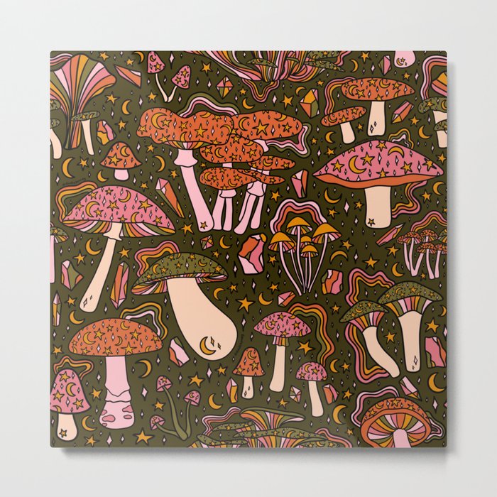 Magic Mushroom Print Metal Print