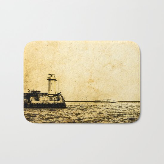 Old Lighthouse (vintage) Bath Mat