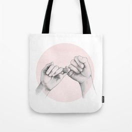 pinky swear // hand study Tote Bag