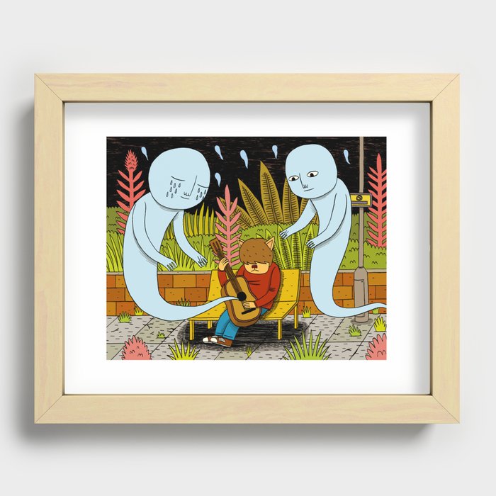 Ghostly Music Recessed Framed Print