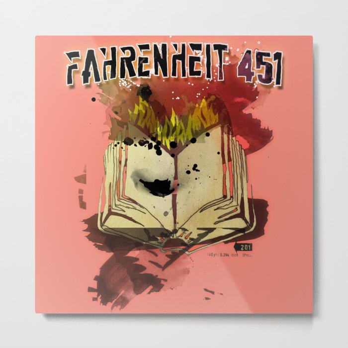 Fahrenheit 451 Metal Print