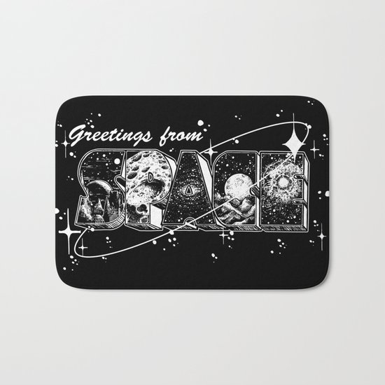 Greetings From Space Bath Mat