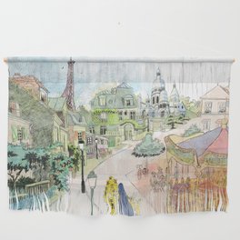 Madeline Montmartre colored Wall Hanging