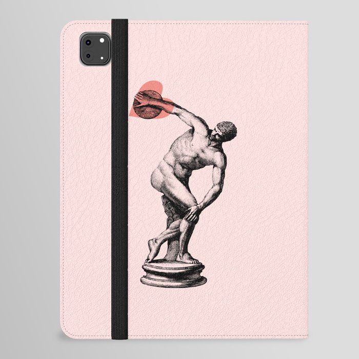 Discobolus of Hearts  - Simple Illustration  for Valentine's Day  iPad Folio Case