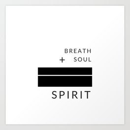 DEFINING SPIRIT Art Print | Spirit, Peace, Love, Graphicdesign, Digital, Yoga, Breath 