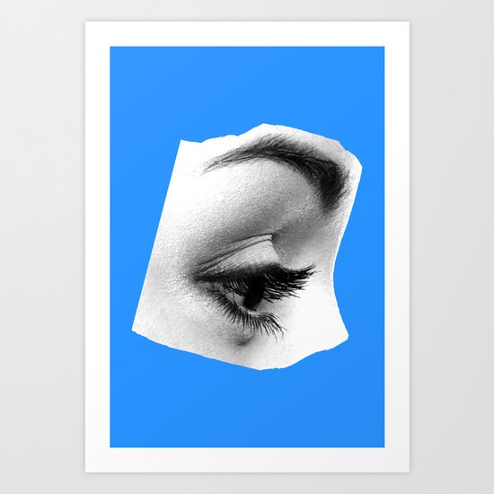 Somber blues Art Print