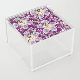 Fantasy Flower 1 Purple Acrylic Box