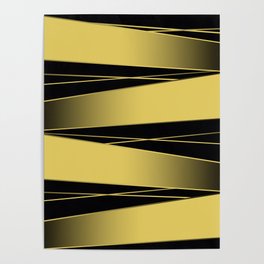 Black and yellow Poster