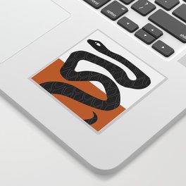 Simple Black Snake Sticker
