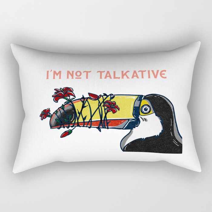 Shy Toucans Rectangular Pillow