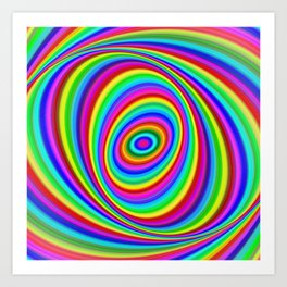 Rainbow Hypnosis Art Print