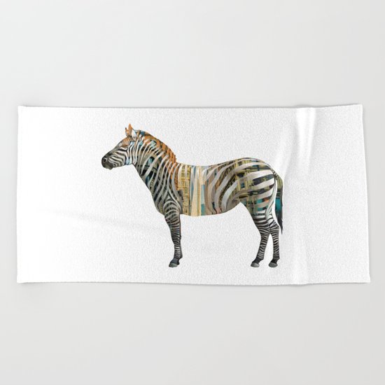 City Zebra Beach Towel