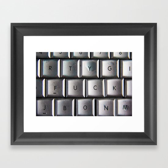 F WORD Framed Art Print