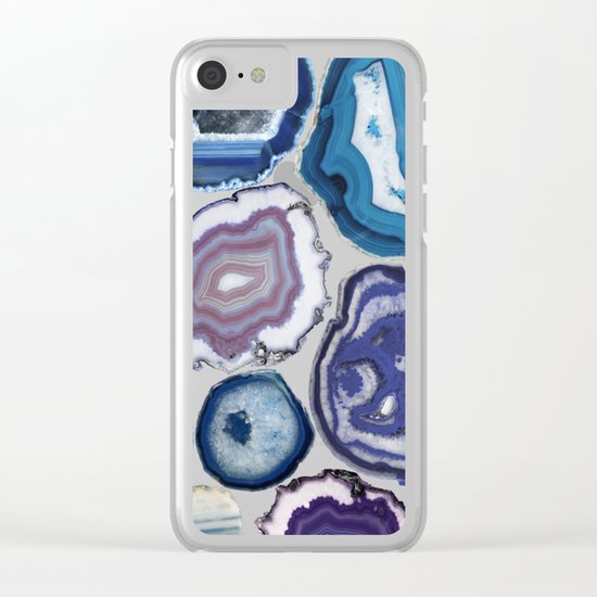 Rhapsody in Blue Clear iPhone Case