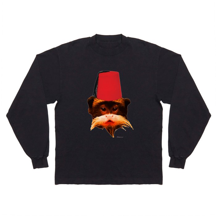 monkey with tarbouch Long Sleeve T Shirt