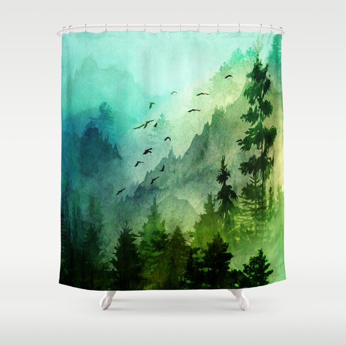 Mountain Morning Shower Curtain